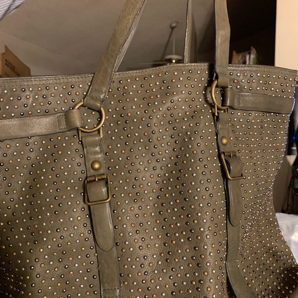 Leather Studded ASH bag